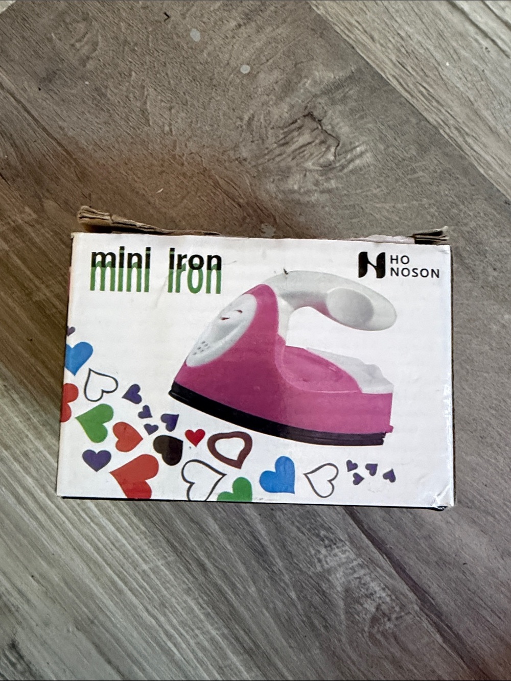 Ho Noson Mini Iron - Pink and White Handheld Iron
